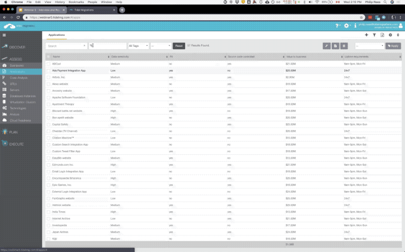 Generating a report of all the data we have collected and organized.