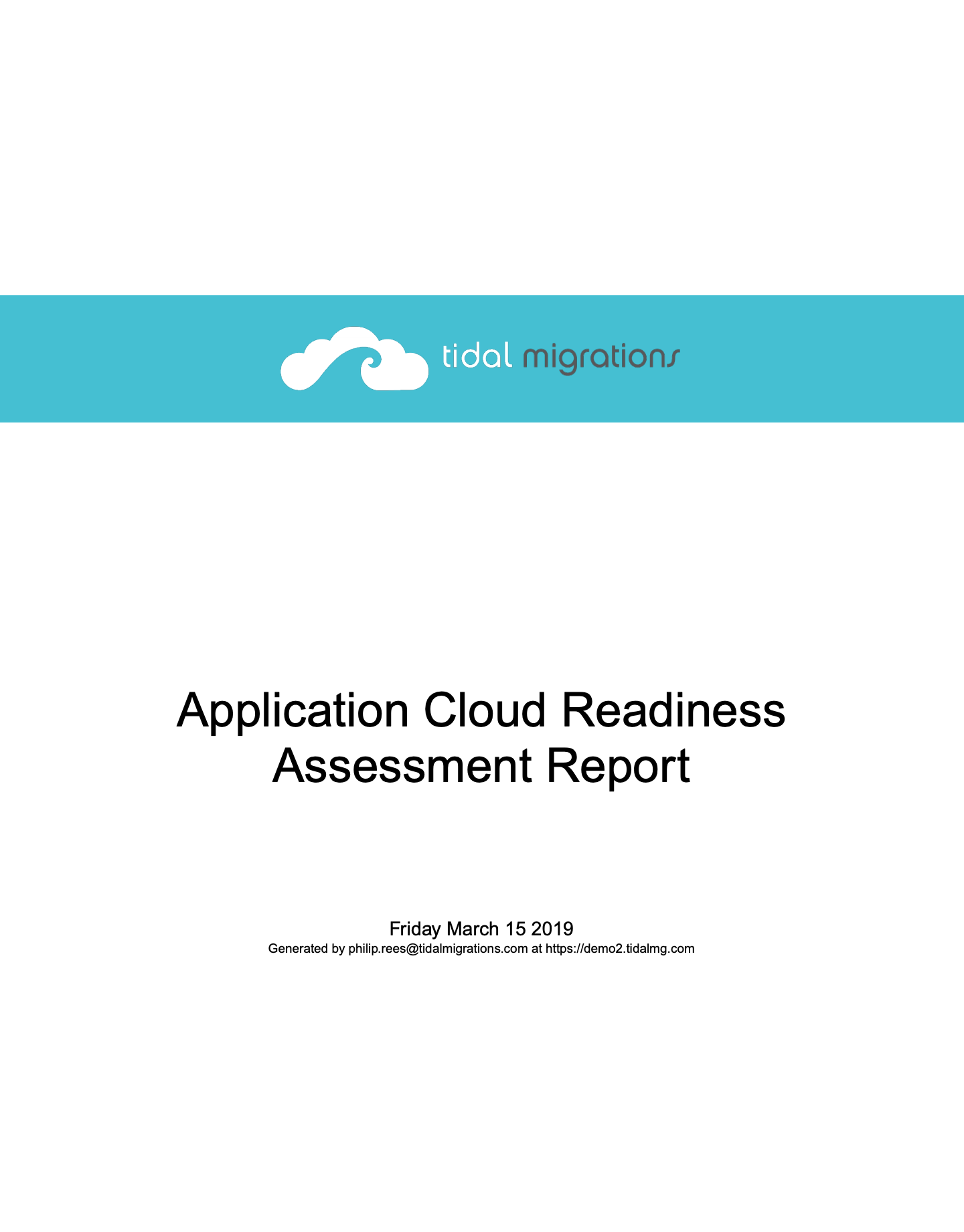 Pro-Tip: If you dig up an old assessment PDF and want to see the latest details, just click the application name and you’ll be linked right to it, securely in Tidal Migrations.
